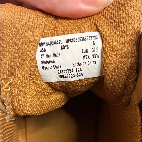 Tan Leather Lace-Up Boots - Boys 5 / Women’s 7ish - Picture 2 of 8